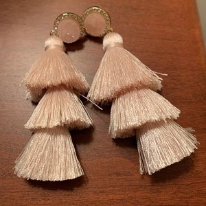 PINK TASSEL EARRINGS